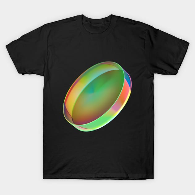 Abstract colorful glass cylinder. T-Shirt by RulizGi